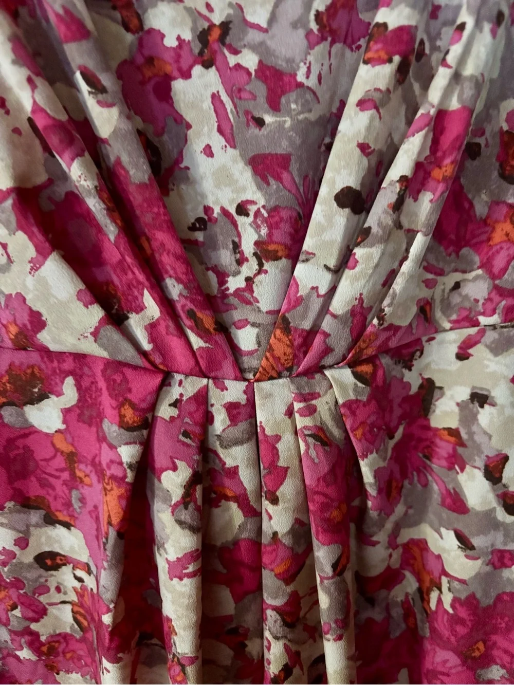 Forever 21 Pink and White Floral V-Neck Maxi Dress - Picture 5 of 5